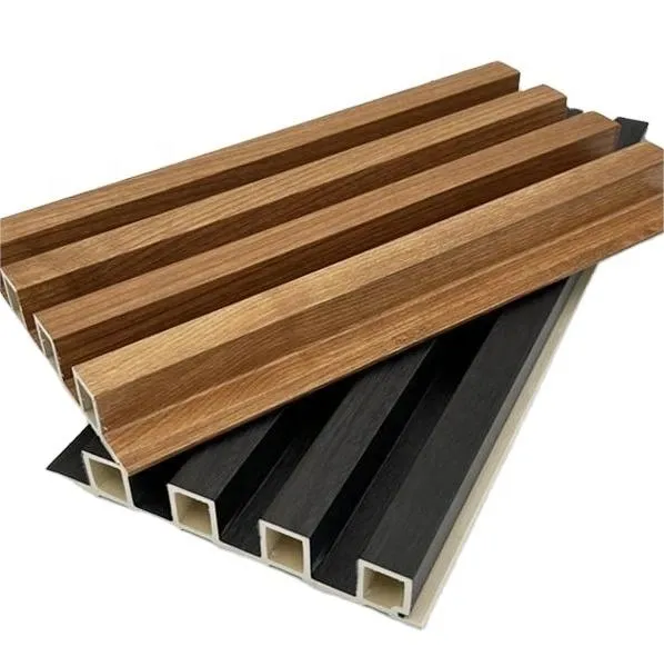 WPC ওয়াল প্যানেল fluted কাঠ